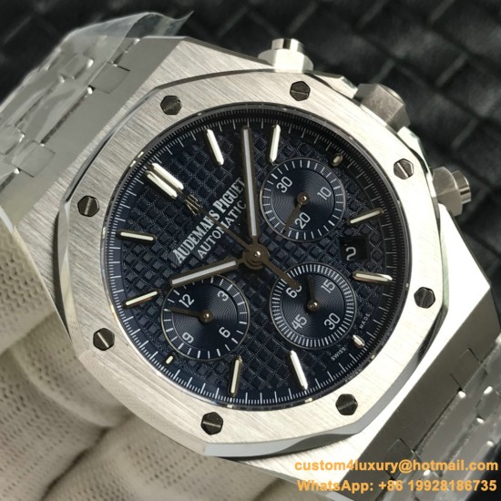 Audemars Piguet - Royal Oak Chronograph 26331ST SS/SS Grey/Blue OMF A7750