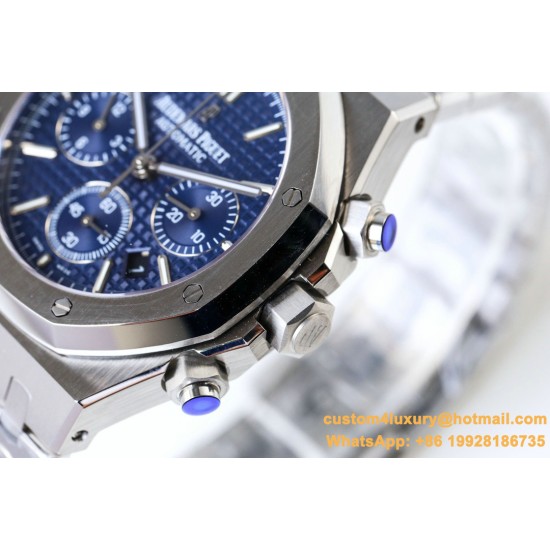 Audemars Piguet - Royal Oak Chronograph 26331 SS/SS Blue/Blue OMF A7750