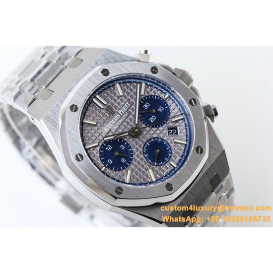 Audemars Piguet - Royal Oak Chronograph 26331ST SS/SS Grey/Blue OMF A7750