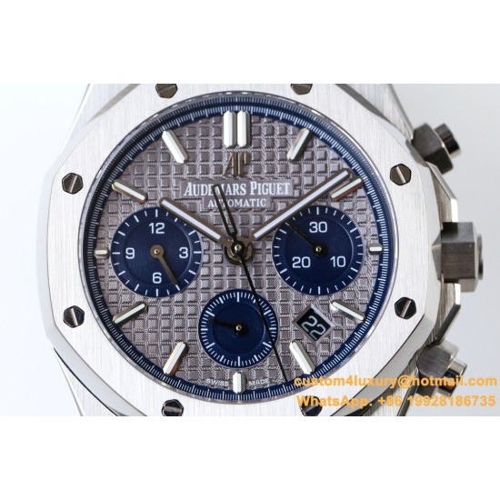 Audemars Piguet - Royal Oak Chronograph 26331ST SS/SS Grey/Blue OMF A7750