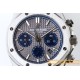 Audemars Piguet - Royal Oak Chronograph 26331ST SS/SS Grey/Blue OMF A7750