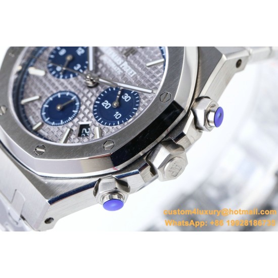 Audemars Piguet - Royal Oak Chronograph 26331ST SS/SS Grey/Blue OMF A7750
