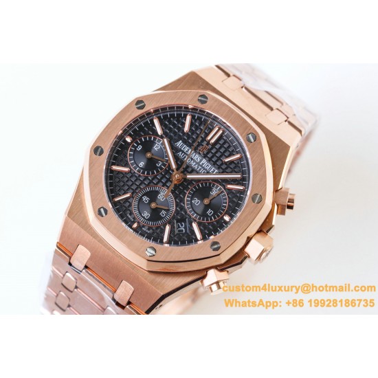 Audemars Piguet - Royal Oak Chronograph 26331ST RG/RG F.Black OMF A7750