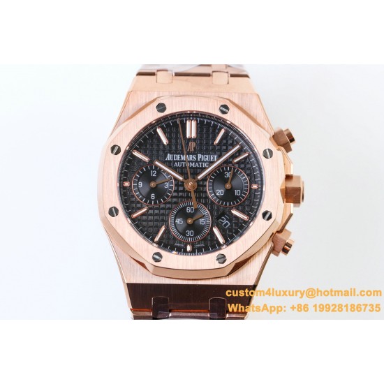 Audemars Piguet - Royal Oak Chronograph 26331ST RG/RG F.Black OMF A7750