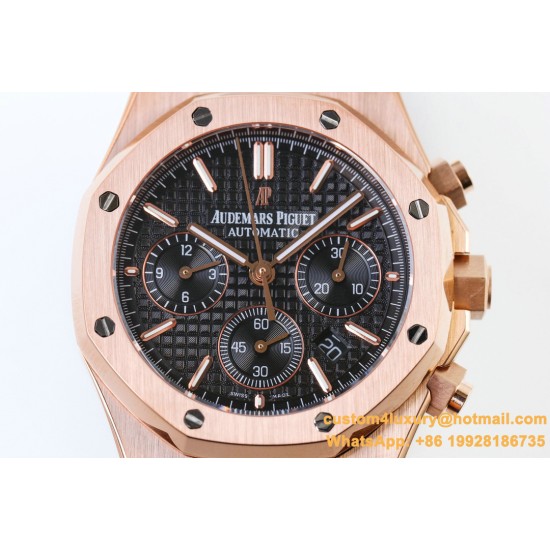 Audemars Piguet - Royal Oak Chronograph 26331ST RG/RG F.Black OMF A7750