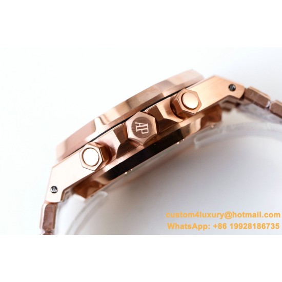 Audemars Piguet - Royal Oak Chronograph 26331ST RG/RG F.Black OMF A7750