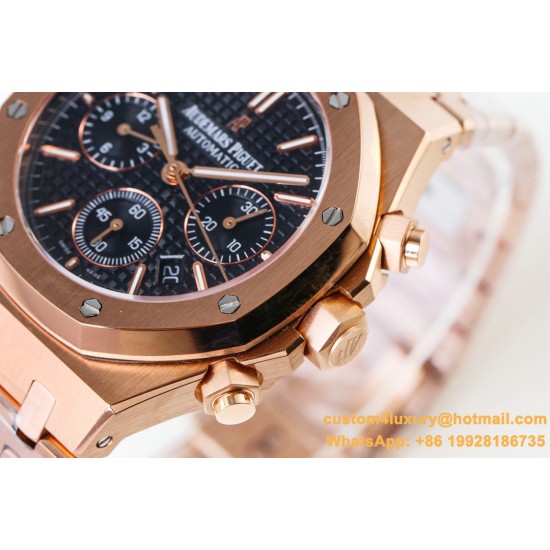 Audemars Piguet - Royal Oak Chronograph 26331ST RG/RG F.Black OMF A7750