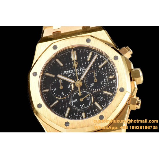 Audemars Piguet - Royal Oak Chronograph 26331ST YG/YG Black OMF A7750
