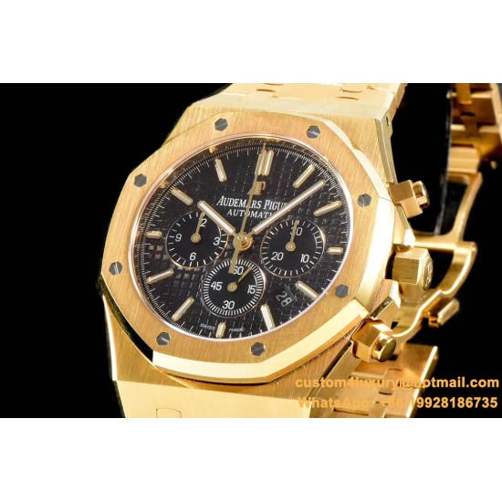 Audemars Piguet - Royal Oak Chronograph 26331ST YG/YG Black OMF A7750