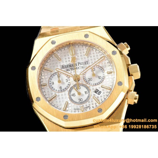 Audemars Piguet - Royal Oak Chronograph 26331ST YG/YG White OMF A7750