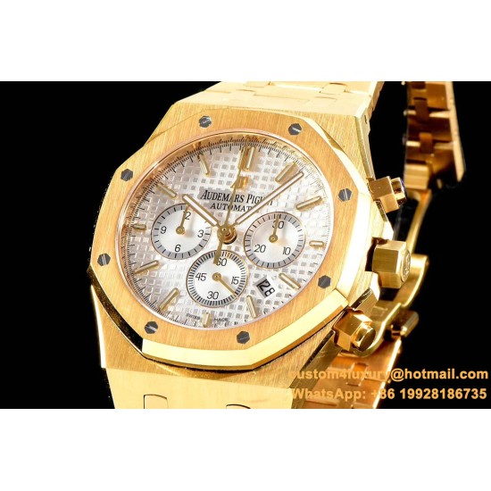 Audemars Piguet - Royal Oak Chronograph 26331ST YG/YG White OMF A7750