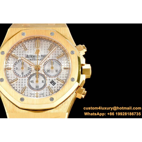 Audemars Piguet - Royal Oak Chronograph 26331ST YG/YG White OMF A7750