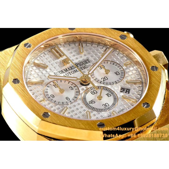 Audemars Piguet - Royal Oak Chronograph 26331ST YG/YG White OMF A7750