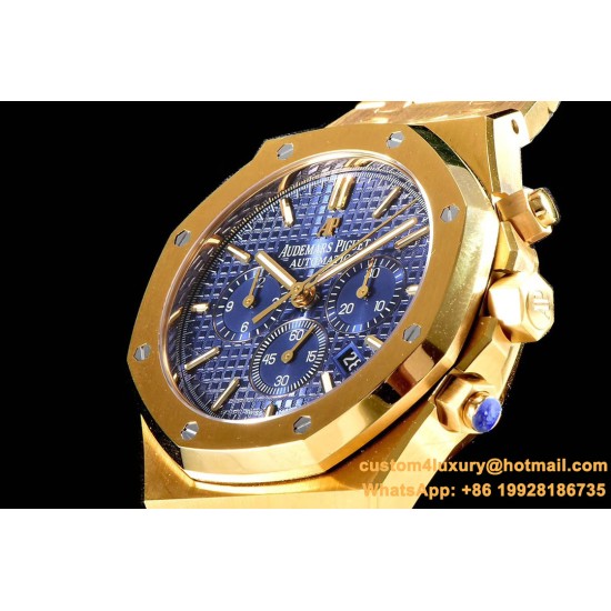 Audemars Piguet - Royal Oak Chronograph 26331ST YG/YG Blue OMF A7750