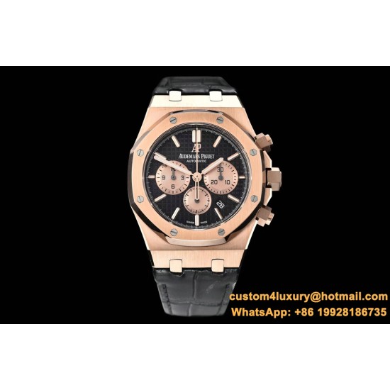 Audemars Piguet - Royal Oak Chronograph 26331ST RG/LE Black OMF A7750
