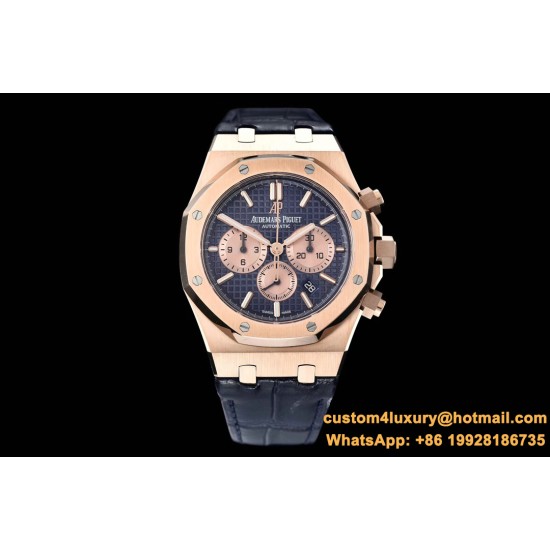 Audemars Piguet - Royal Oak Chronograph 26331ST RG/LE Blue OMF A7750