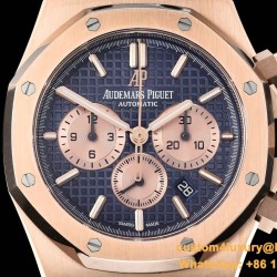 Audemars Piguet - Royal Oak Chronograph 26331ST RG/LE Blue OMF A7750