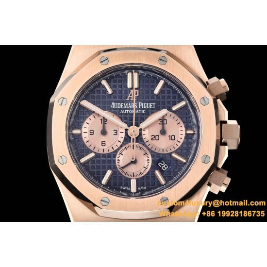Audemars Piguet - Royal Oak Chronograph 26331ST RG/LE Blue OMF A7750