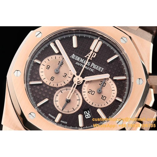 Audemars Piguet - Royal Oak Chronograph 26331ST RG/LE Brwn OMF A7750