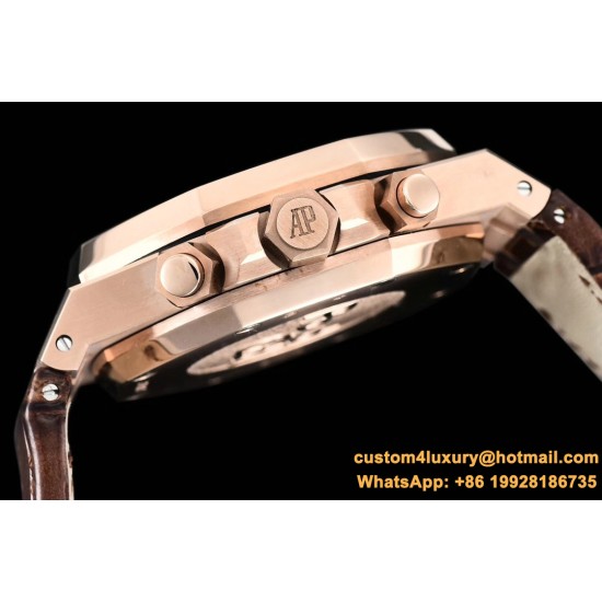 Audemars Piguet - Royal Oak Chronograph 26331ST RG/LE Brwn OMF A7750
