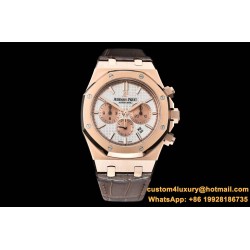 Audemars Piguet - Royal Oak Chronograph 26331ST RG/RG White OMF A7750