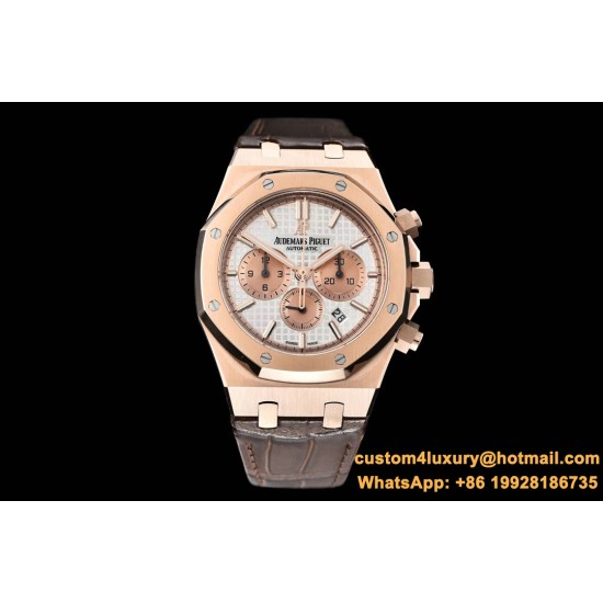 Audemars Piguet - Royal Oak Chronograph 26331ST RG/RG White OMF A7750
