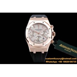 Audemars Piguet - Royal Oak Chronograph 26331ST RG/RU Wht/Wht OMF A7750