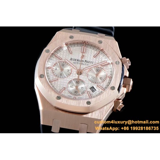 Audemars Piguet - Royal Oak Chronograph 26331ST RG/RU Wht/Wht OMF A7750
