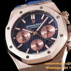 Audemars Piguet - Royal Oak Chronograph 26331ST RG/RU Blue BF A7750