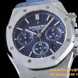 Audemars Piguet - Royal Oak Chronograph 26331 SS/RU Blue/Blue BF A7750