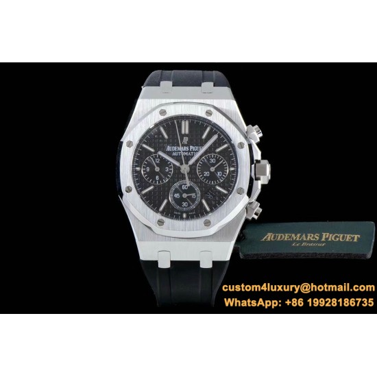 Audemars Piguet - Royal Oak Chronograph 26331 SS/RU Blk/Blk BF A7750