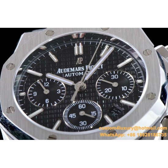 Audemars Piguet - Royal Oak Chronograph 26331 SS/RU Blk/Blk BF A7750