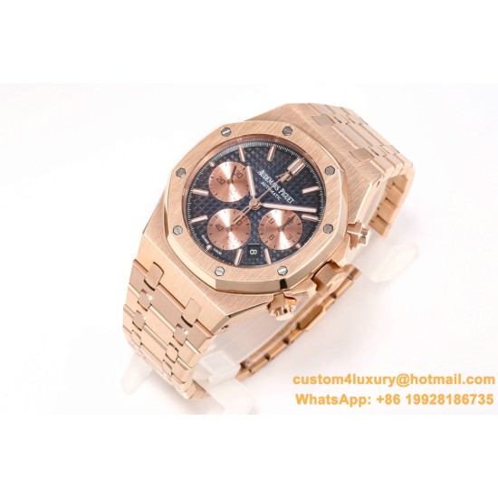 Royal Oak Chrono 26240OR 41mm RG/RG Blue Dial APS SH4401 Super Clone