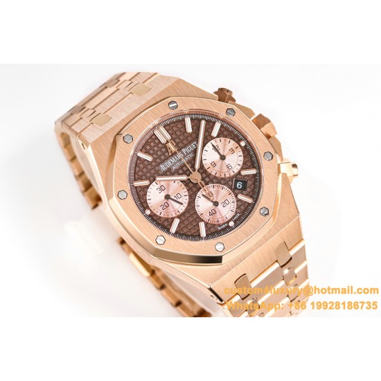 Royal Oak Chrono 26240OR 41mm RG/RG Blue Dial APS SH4401 Super Clone