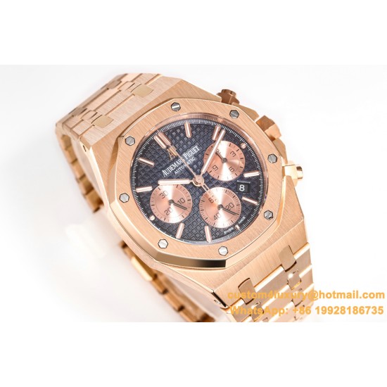 Royal Oak Chrono 26240OR 41mm RG/RG Blue Dial APS SH4401 Super Clone