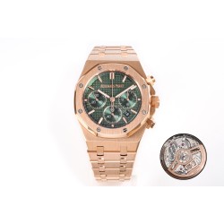 Royal Oak Chrono 26240OR 41mm RG/RG Green Dial APS SH4401 Super Clone