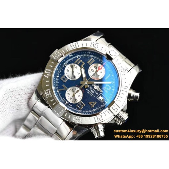 Breitling - Avenger II Chronograph 43mm SS/SS Blue GF A7750