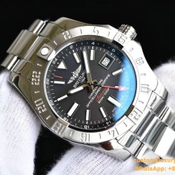 Breitling - Avenger II GMT A3239011 SS/SS Black GF V2 A2836