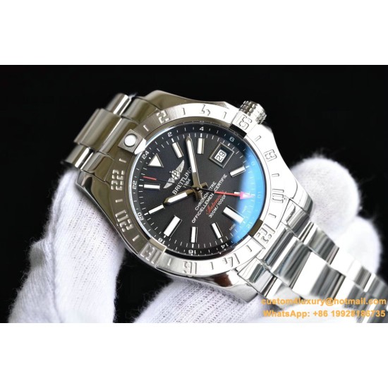 Breitling - Avenger II GMT A3239011 SS/SS Black GF V2 A2836
