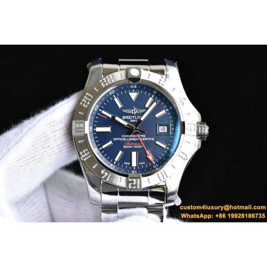 Breitling - Avenger II GMT A3239011 SS/SS Blue GF V2 A2836