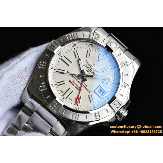 Breitling - Avenger II GMT A3239011 SS/SS White GF V2 A2836