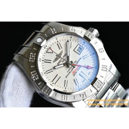 Breitling - Avenger II GMT A3239011 SS/SS White GF V2 A2836