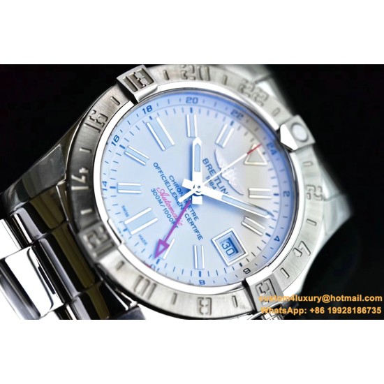 Breitling - Avenger II GMT A3239011 SS/SS White GF V2 A2836