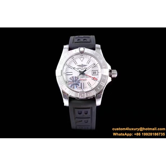 Breitling - Avenger II GMT A3239011 SS/RU White GF V2 A2836