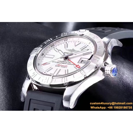 Breitling - Avenger II GMT A3239011 SS/RU White GF V2 A2836