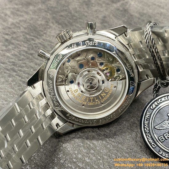 Breitling - Navitimer B01 Chronograph SS/SS Wht/Blk GF A7750 Mod