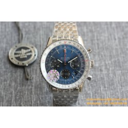 Breitling - Navitimer B01 Chronograph SS/SS Blue/Blk TA A7750 Mod
