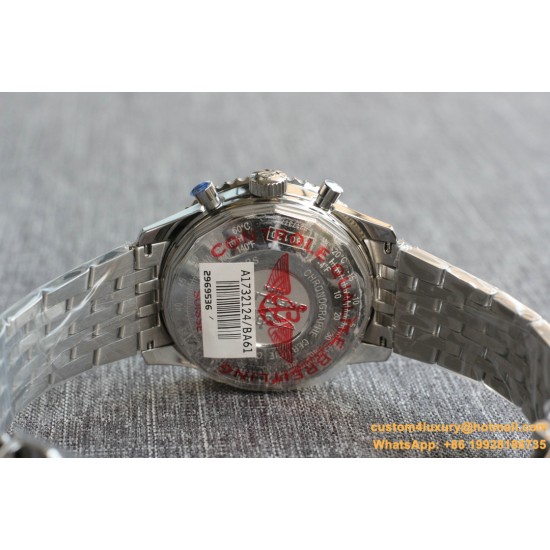 Breitling - Navitimer B01 Chronograph SS/SS Blue/Blk TA A7750 Mod