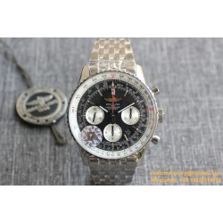 Breitling - Navitimer B01 Chronograph SS/SS Blk/Wht TA A7750 Mod