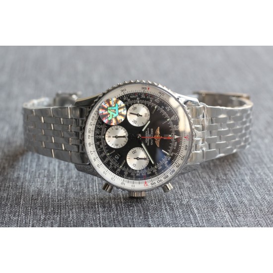 Breitling - Navitimer B01 Chronograph SS/SS Blk/Wht TA A7750 Mod